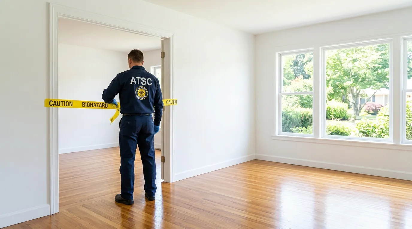 Certified biohazard cleanup crew performing Crime Scene Cleanup in La Habra Heights